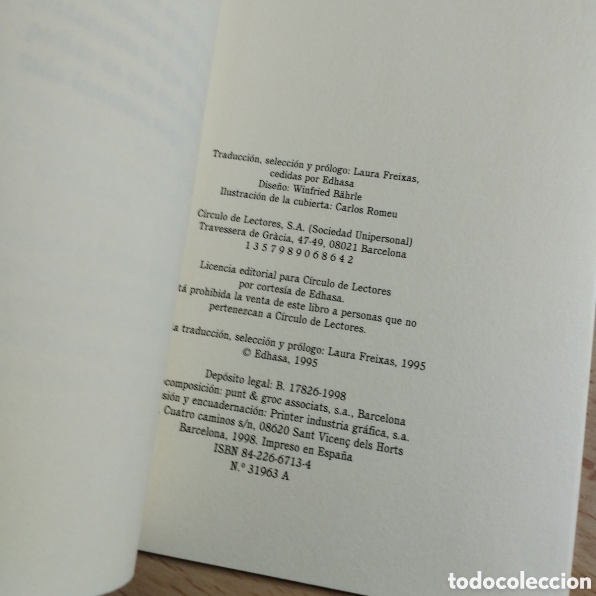 Libros de segunda mano: Contra ellos. Laura Freixas. 1995. Circulo de lectores - Foto 6