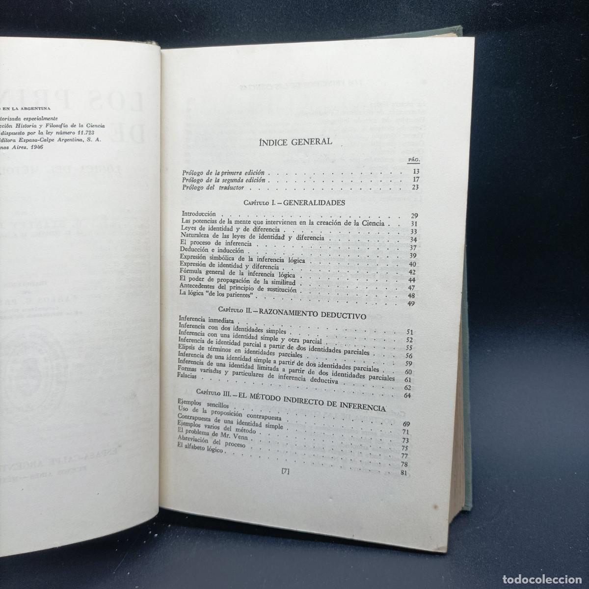 Libros de segunda mano: LOS PRINCIPIOS DE LAS CIENCIAS - W.STANLEY JEVONS 1946 - Foto 9