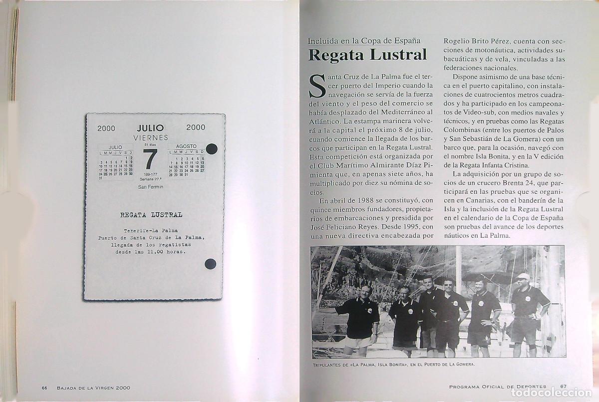 Libros de segunda mano: DEPORTES BAJADA DE LA VIRGEN PROGRAMA OFICIAL - 2000 - LA PALMA - CANARIAS - Foto 4