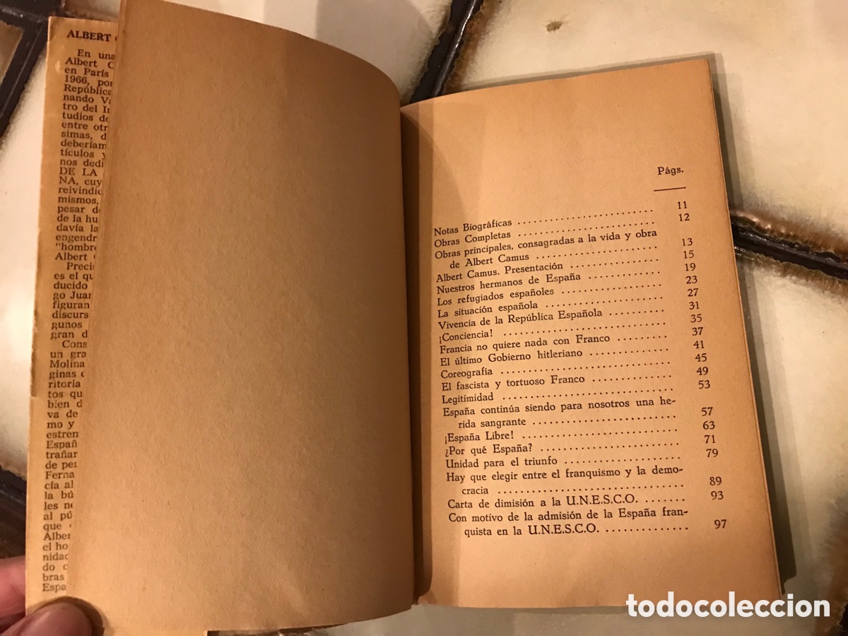 Libros de segunda mano: &iexcl;Espa&ntilde;a libre! Albert Camus. Impreso en M&eacute;xico. 1966 - Foto 7