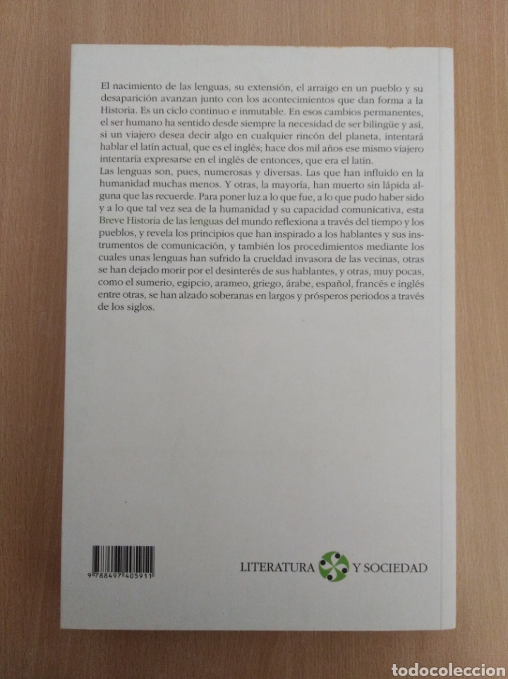 Libros de segunda mano: BREVE HISTORIA DE LAS LENGUAS. Rafael del Moral. Castalia Ediciones - Foto 2