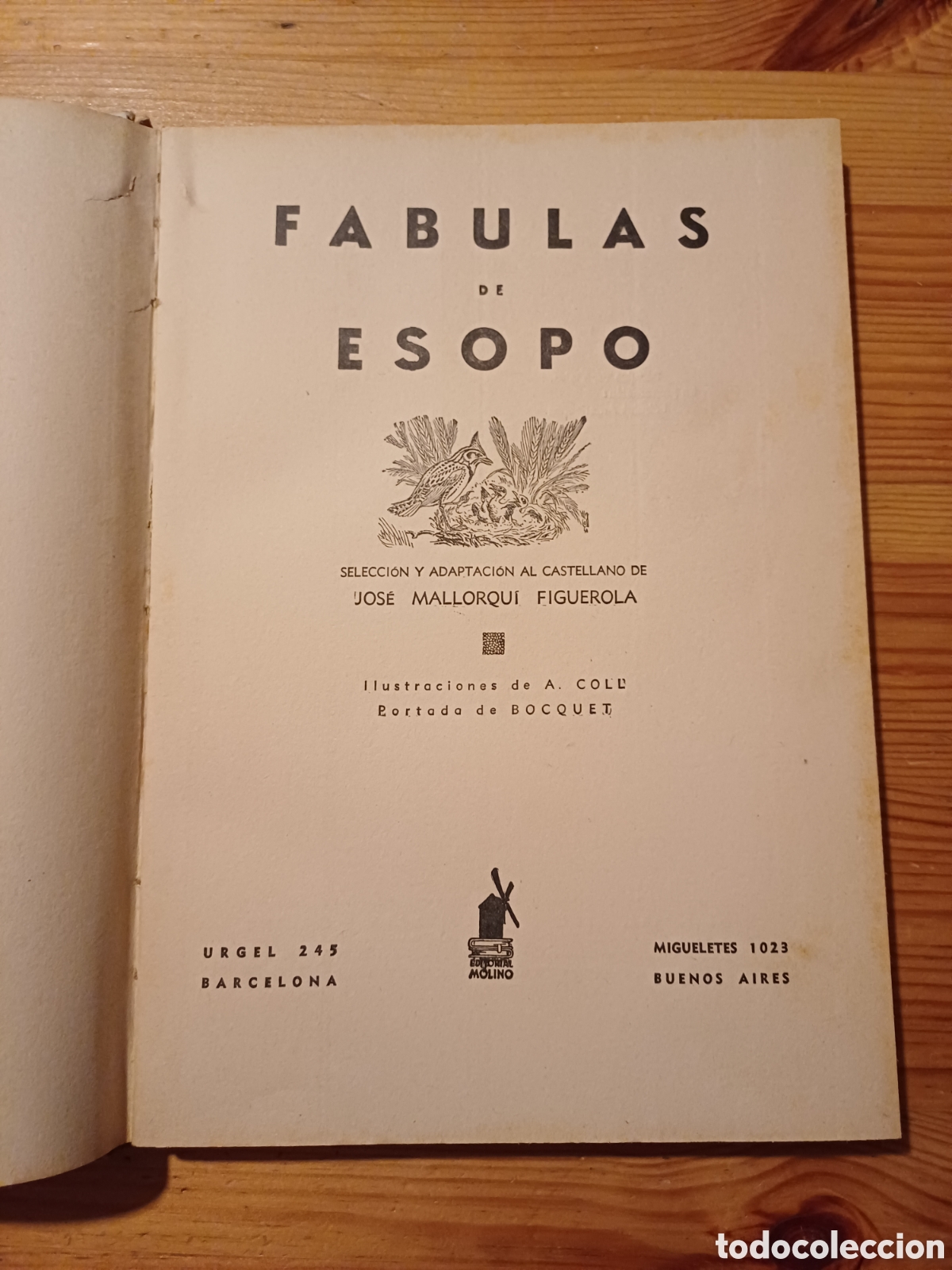 Libros de segunda mano: Fabulas de Esopo Ilustraciones de A. Coll - Foto 3