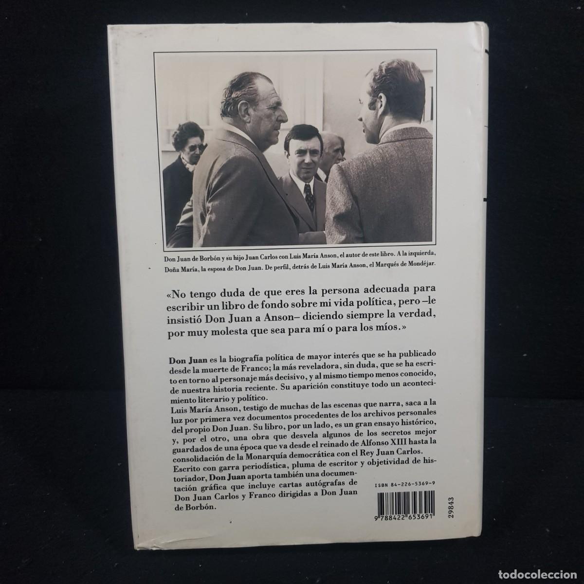Libros de segunda mano: DON JUAN - LUIS MAR&Iacute;A ANSON - C&Iacute;RCULO DE LECTORES - BIOGRAF&Iacute;A / 532 - Foto 2