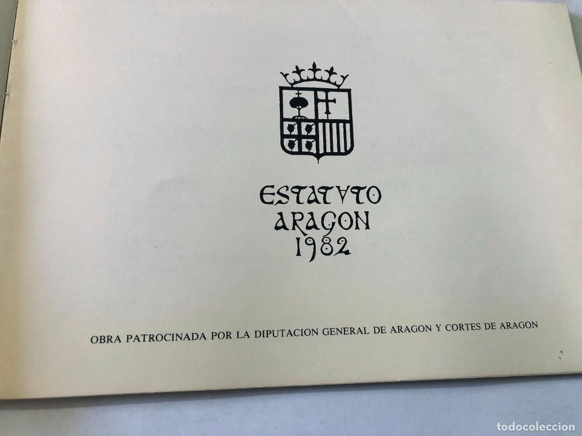 Libros de segunda mano: ESTATUTO DE ARAGON 1982 / LITOGRAFIAS DE CARLOS MOROS / - Foto 3