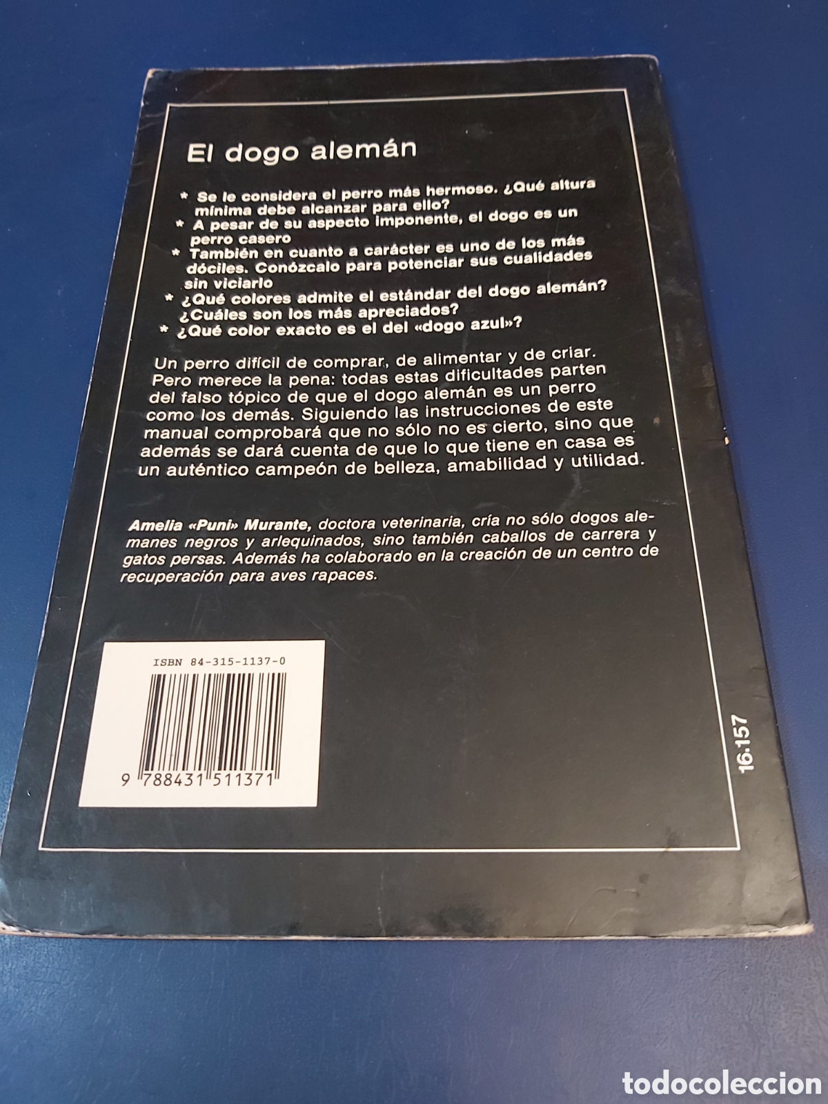Libros de segunda mano: EL DOGO ALEM&Aacute;N # AMELIA MURANTE# EDITORIAL DE VECCHI 1993 - Foto 2