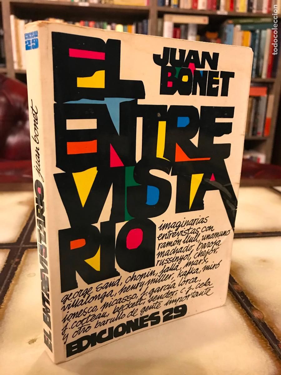 Libros de segunda mano: El entrevistario. Juan Bonet. - Foto 1