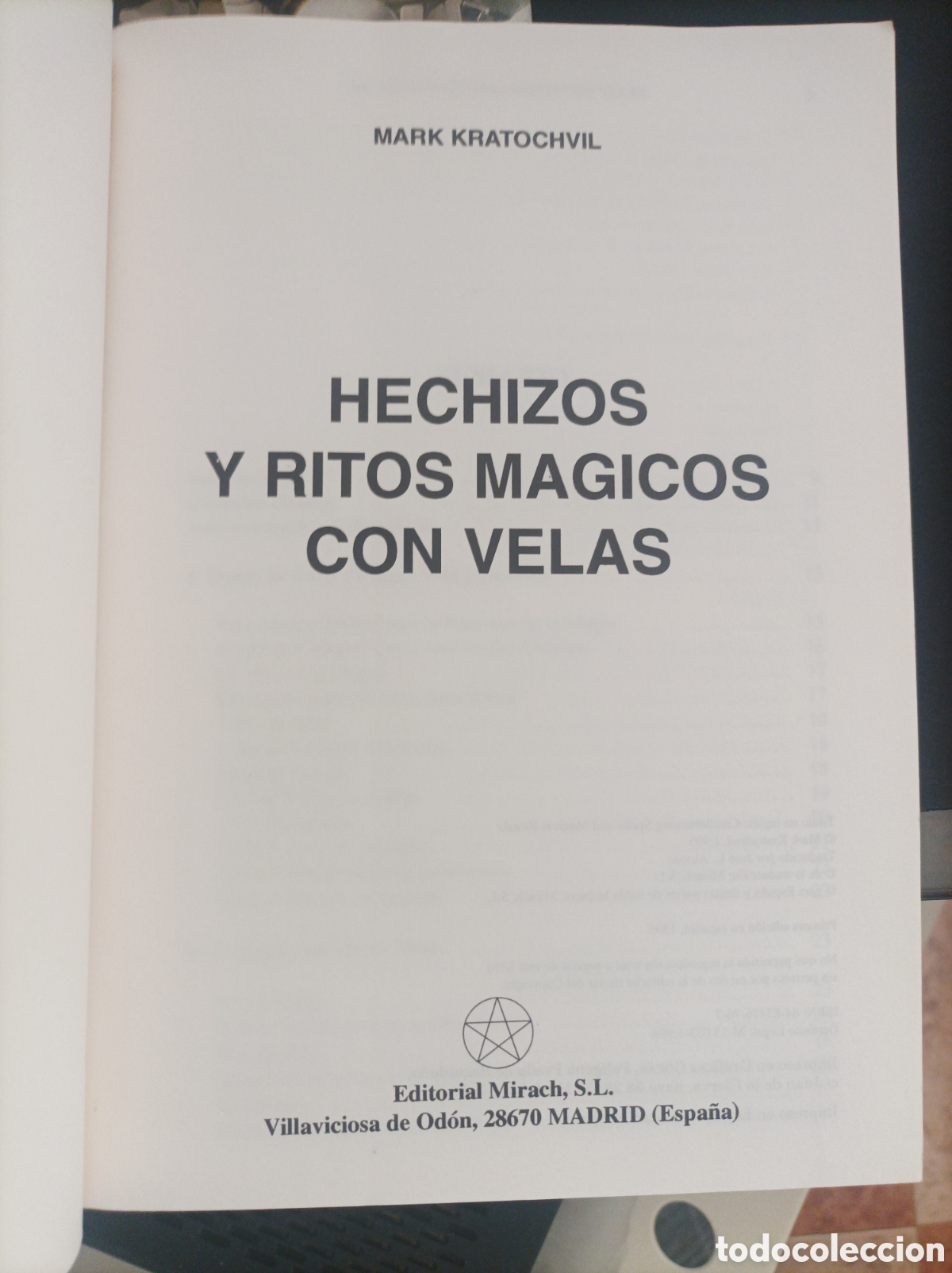 Libros de segunda mano: Hechizos y ritos m&aacute;gicos con velas Mark Kratochwil - Foto 3