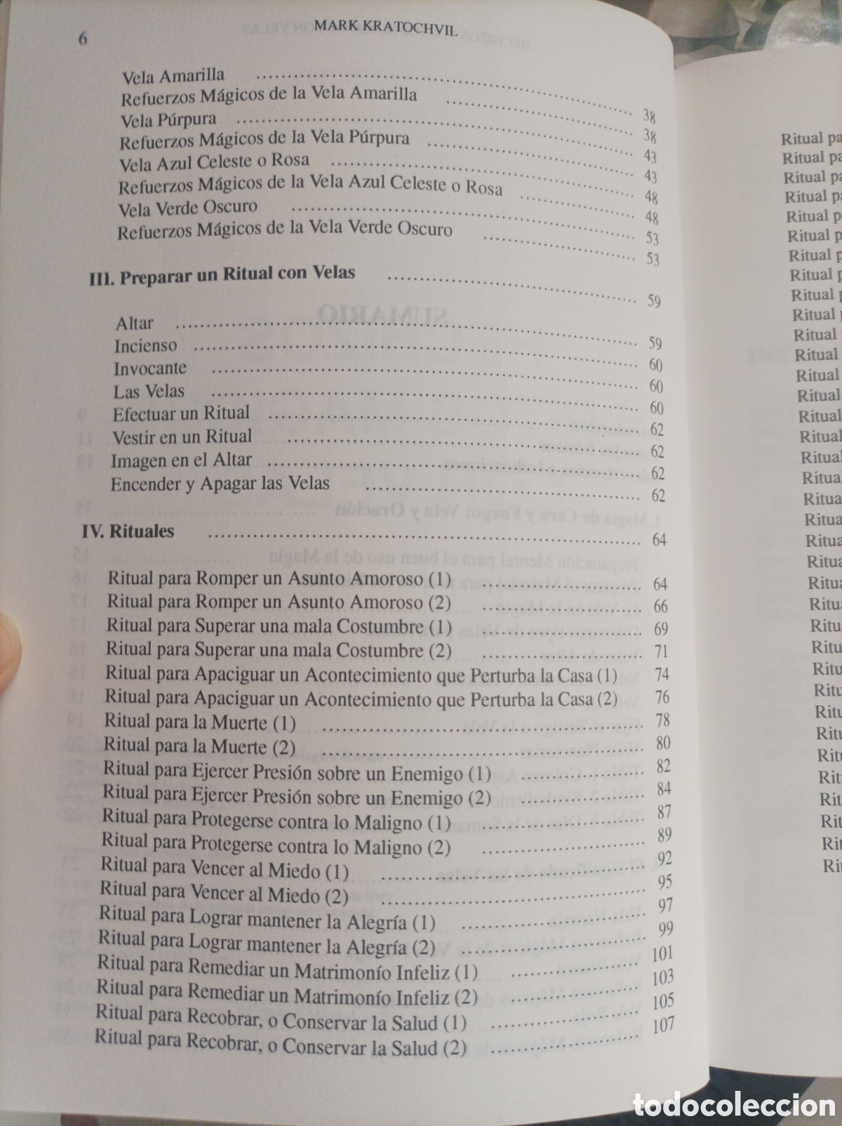 Libros de segunda mano: Hechizos y ritos m&aacute;gicos con velas Mark Kratochwil - Foto 6