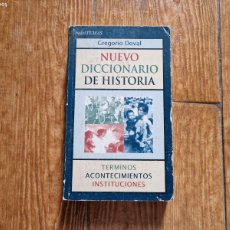 Libros de segunda mano: NUEVO DICCIONARIO DE HISTORIA. GREGORIO DOVAL. EDITORIAL TEMAS DE HOY. 1995