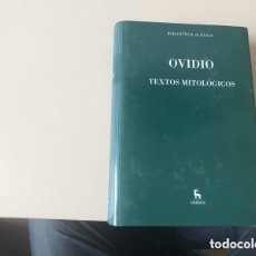 Libros de segunda mano: METAMORFOSIS. OVIDIO. BIBLIOTECA CLÁSICA. GREDOS, 2016.