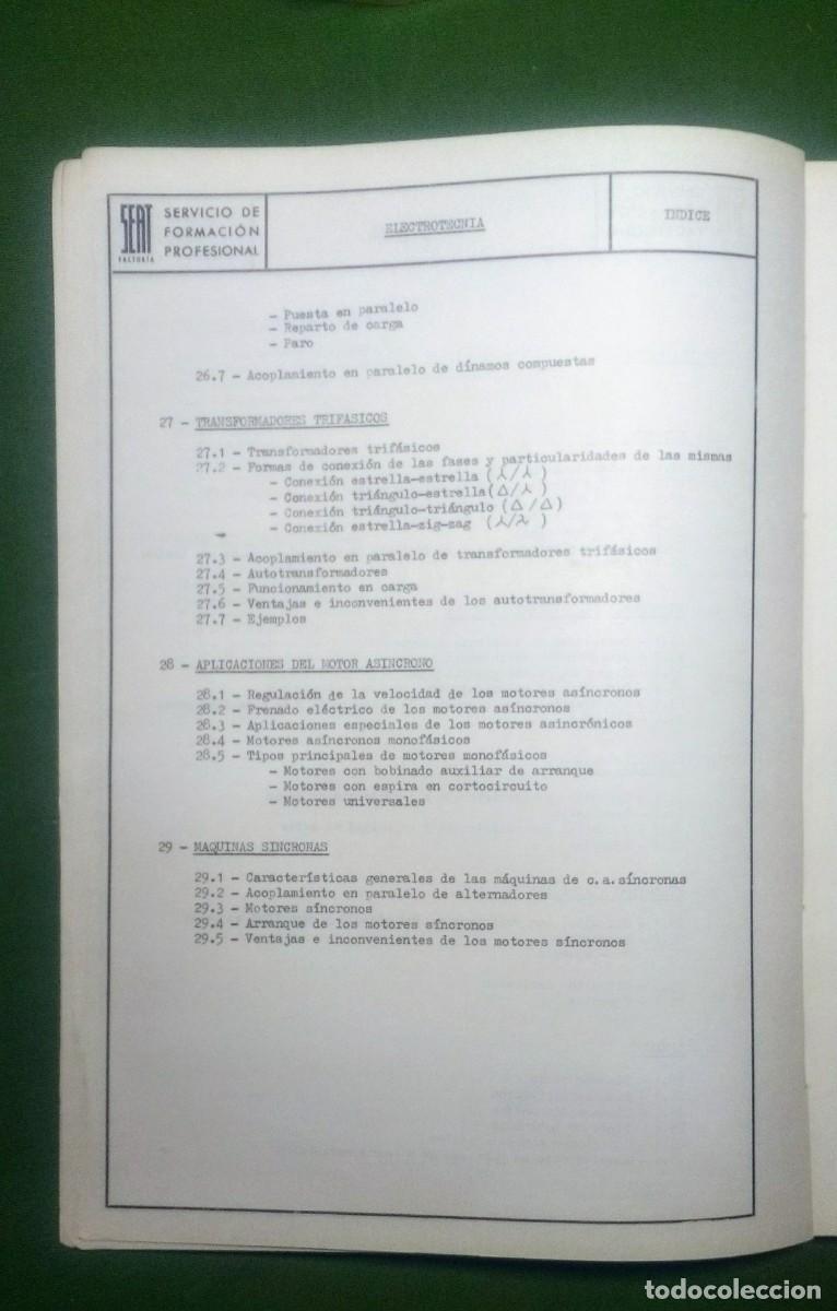 Libros de segunda mano: ELECTROTECNIA - SEAT - CENTRO DE FORMACI&Oacute;N PROFESIONAL. - Foto 9