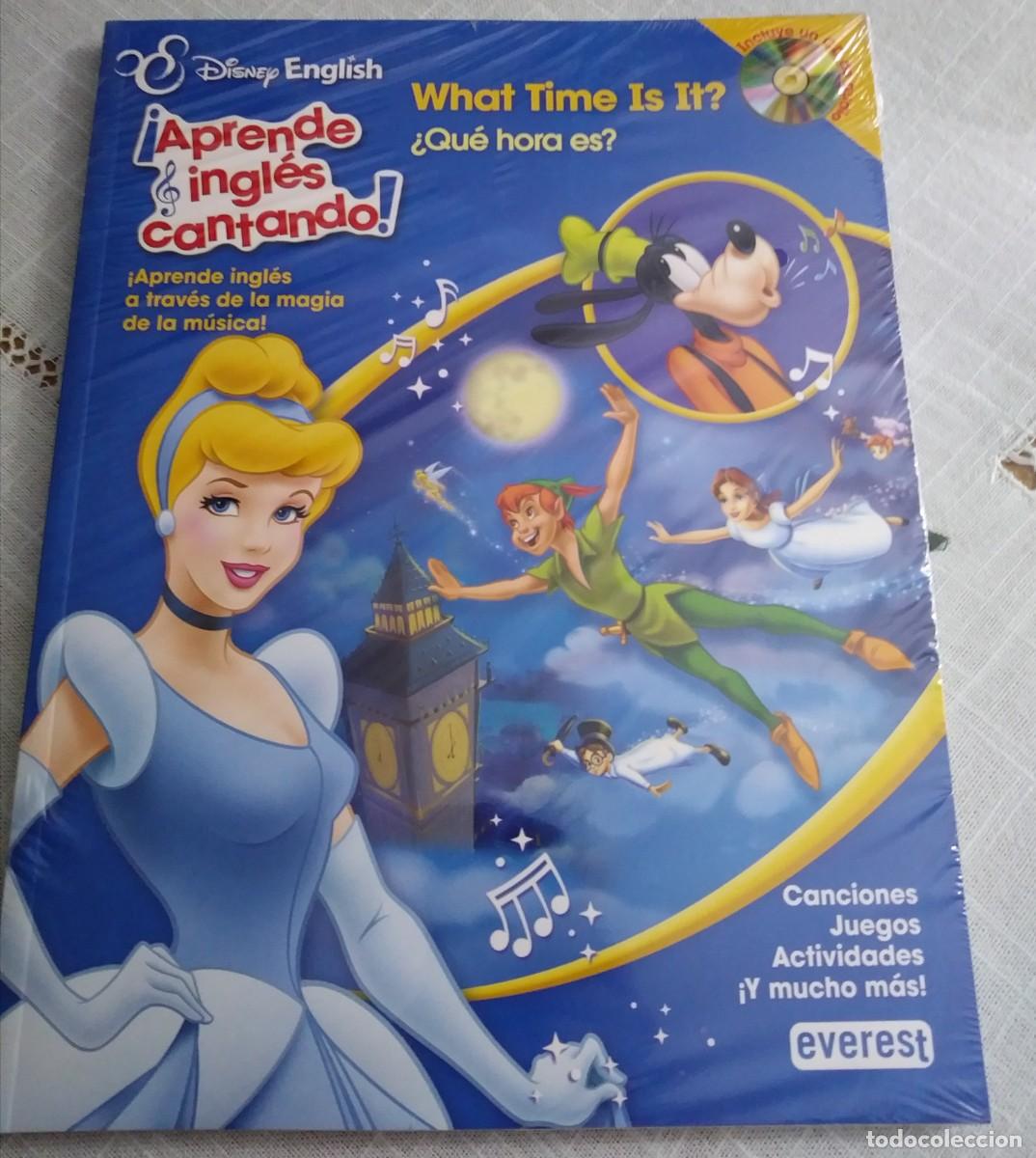 Libros de segunda mano: DISNEY ENGLISH - APRENDE INGL&Eacute;S CANTANDO - WHAT TIME IS IT? - Foto 1