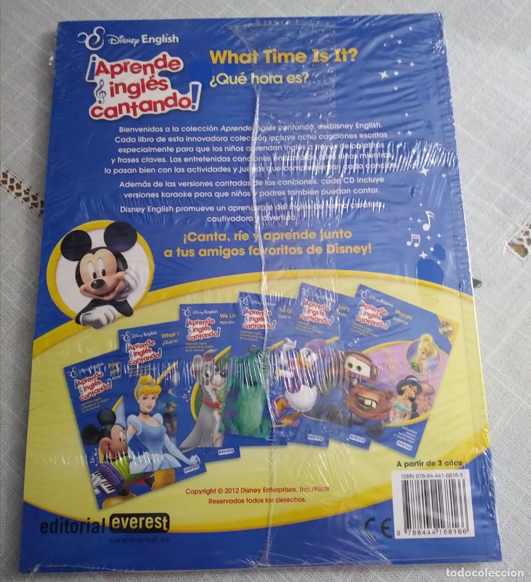 Libros de segunda mano: DISNEY ENGLISH - APRENDE INGL&Eacute;S CANTANDO - WHAT TIME IS IT? - Foto 2