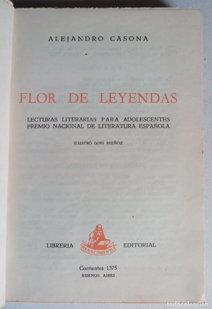 Libros de segunda mano: Casona, Alejandro - Flor de Leyendas - Gori Mu&ntilde;oz - (1951) - SIGNED - Foto 3