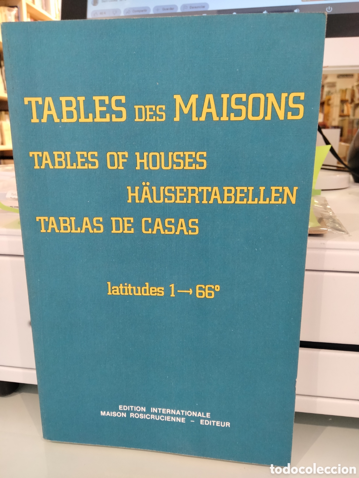 Libros de segunda mano: Tablas de casas latitudes 1-66&deg; - Foto 1