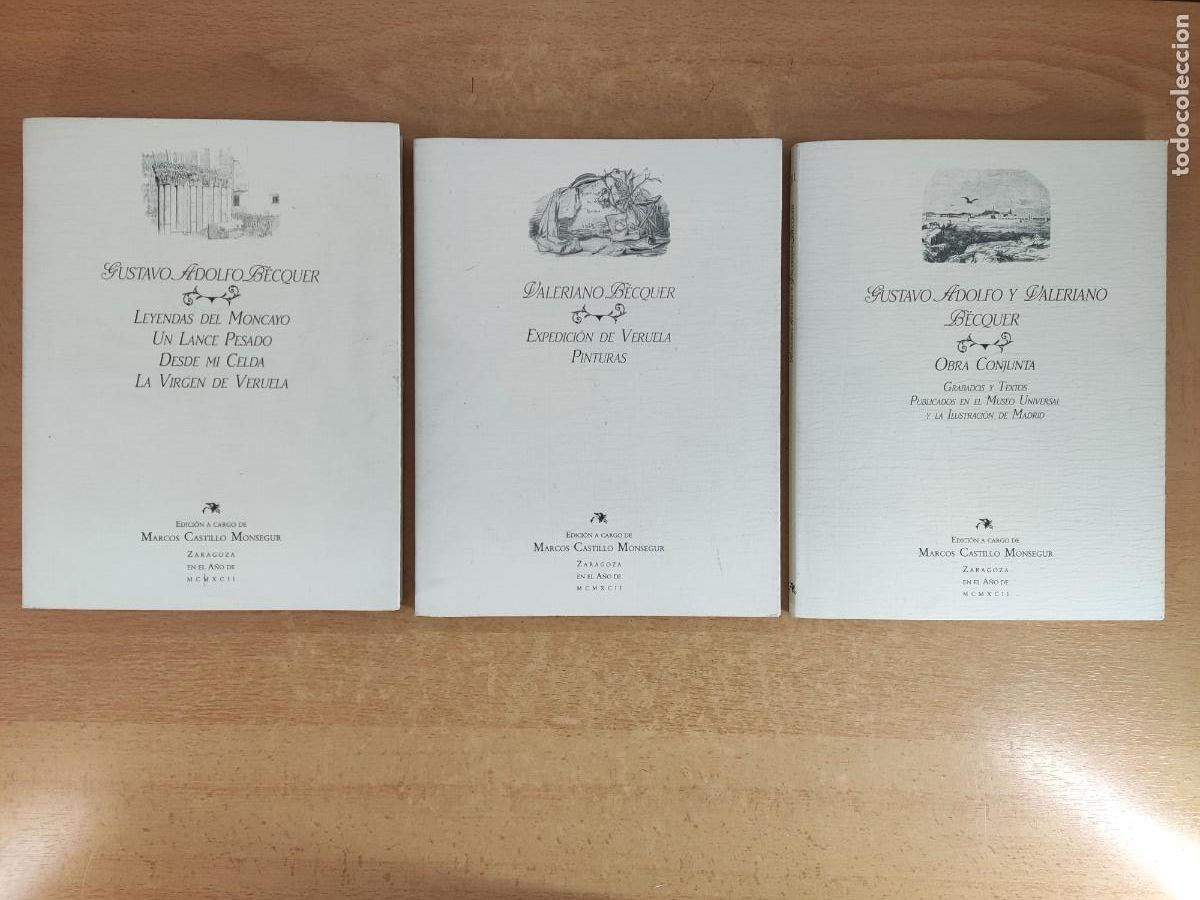 Libros de segunda mano: GUSTAVO ADOLFO B&Eacute;CQUER Y VALERIANO B&Eacute;CQUER / MARCOS CASTILLO MONSEGUR / 1991 - Foto 1
