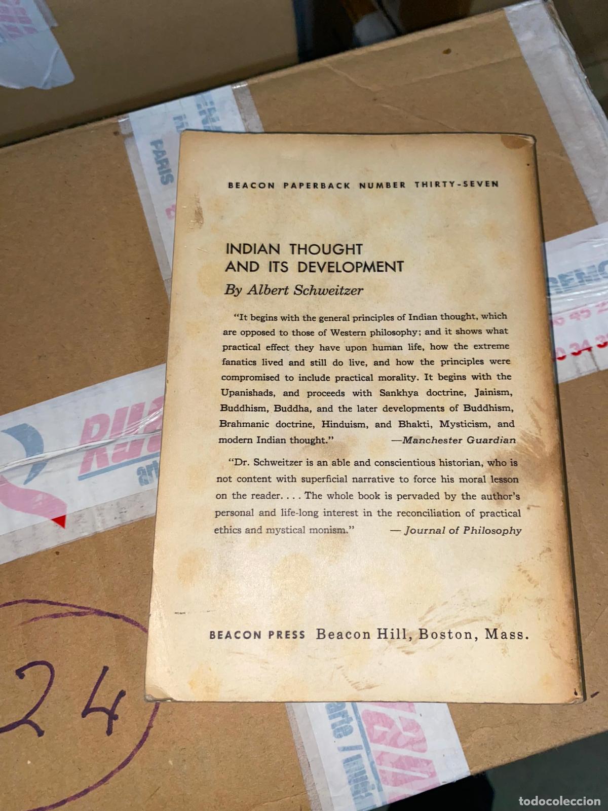 Libros de segunda mano: Indian Thought and Its Development Albert Schweitzer - Foto 2