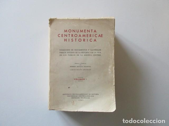 Livros em segunda m&atilde;o: MONUMENTA CENTROAMERICAE HISTORICA - HISTORIA AMERICA CENTRAL