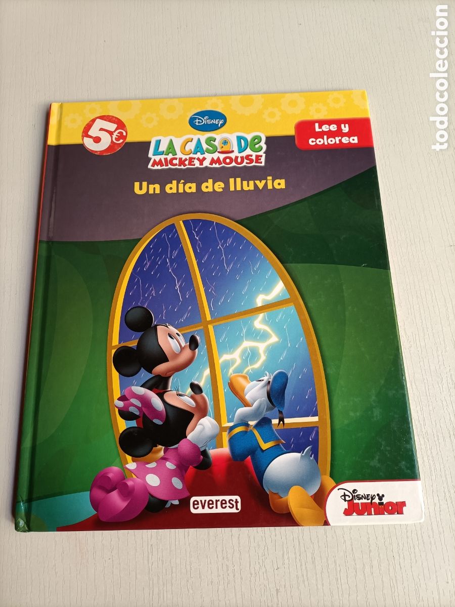 Libros de segunda mano: La Casa de Mickey mouse. Un d&iacute;a de lluvia. Lee y colorea - Foto 2