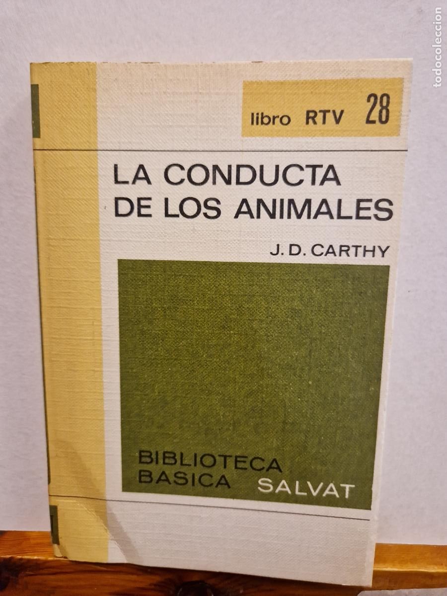 Libros de segunda mano: LA CONDUCTA DE LOS ANIMALES. J.D. CARTHY. EDITORIAL SALVAT - Foto 1