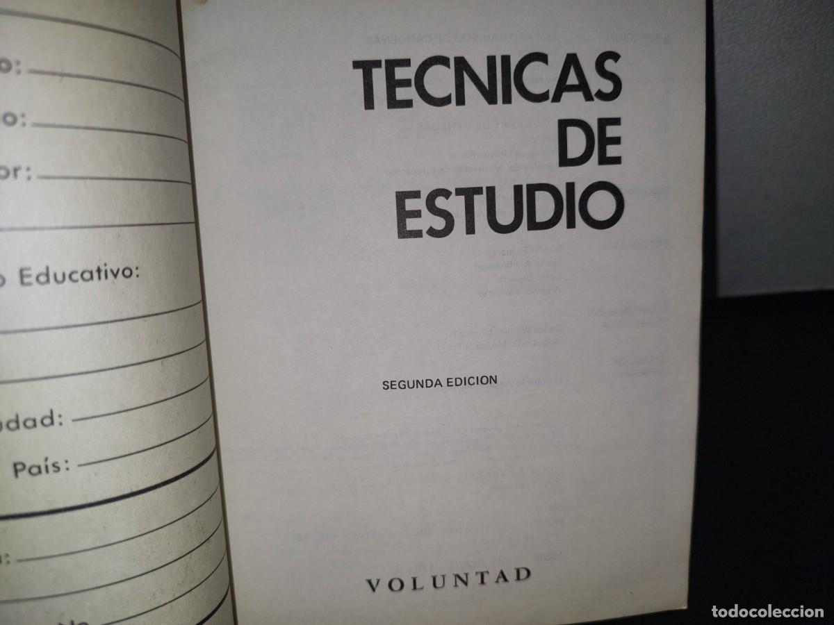 Libros de segunda mano: 96- T&Eacute;CNICAS DE ESTUDIO - VOLUNTAD EDITORES - Foto 3