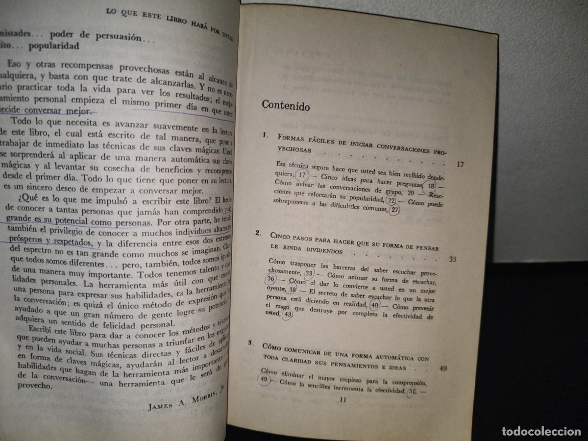 Libros de segunda mano: 96- EL ARTE DE LA CONVERSACI&Oacute;N - JAMES A. MORRIS - Foto 6