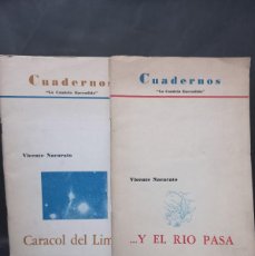 Libros de segunda mano: VICENTE NACARATO - CUADERNOS ”LA CANDELA ENCENDIDA”, 2 TOMOS - PRIMERA Y ÚNICA EDICIÓN - 1964