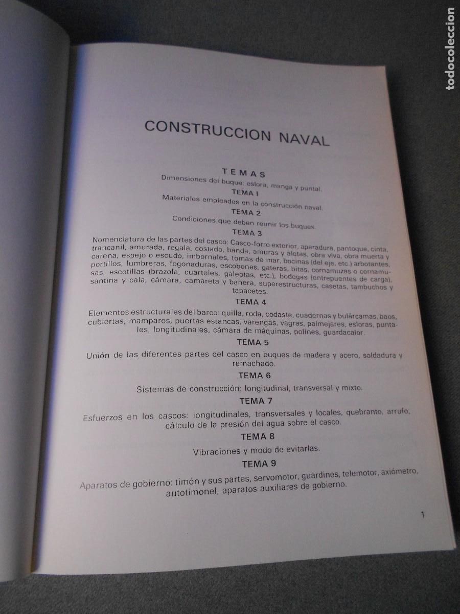 Libros de segunda mano: CONSTRUCCION NAVAL Y TEORIA DEL BUQUE - Foto 3