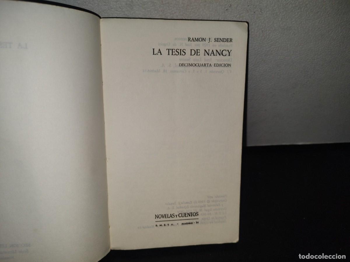 Libros de segunda mano: 96- LA TESIS DE NANCY - RAM&Oacute;N J. SENDER - 1978 - Foto 5