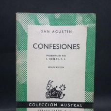 Libros de segunda mano: SAN AGUSTÍN - CONFESIONES - 1965
