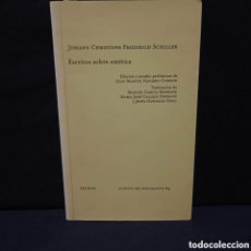 Libros de segunda mano: ESCRITOS SOBRE ESTÉTICA - JOHANN CHRISTOPH FRIEDRICH SCHILLER - TECNOS 2000 #8485