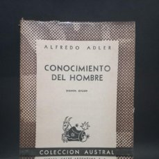 Libros de segunda mano: ALFREDO ADLER - CONOCIMIENTO DEL HOMBRE - 1948