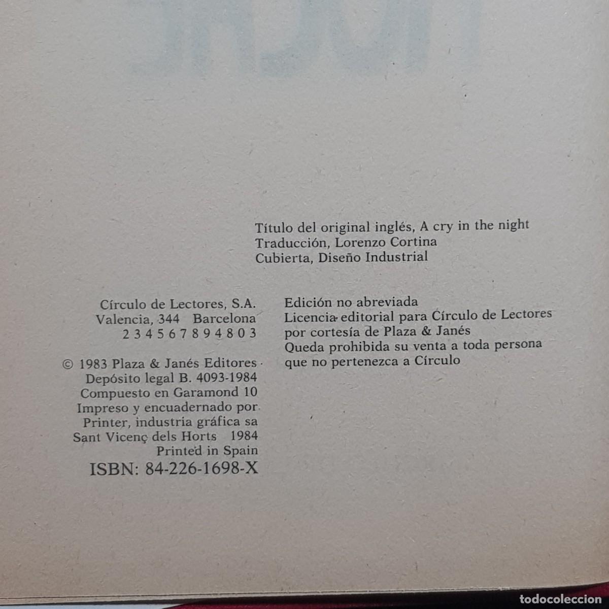 Libros de segunda mano: UN GRITO EN LA NOCHE - MARY HIGGINS CLARK / CAA 210 - Foto 4