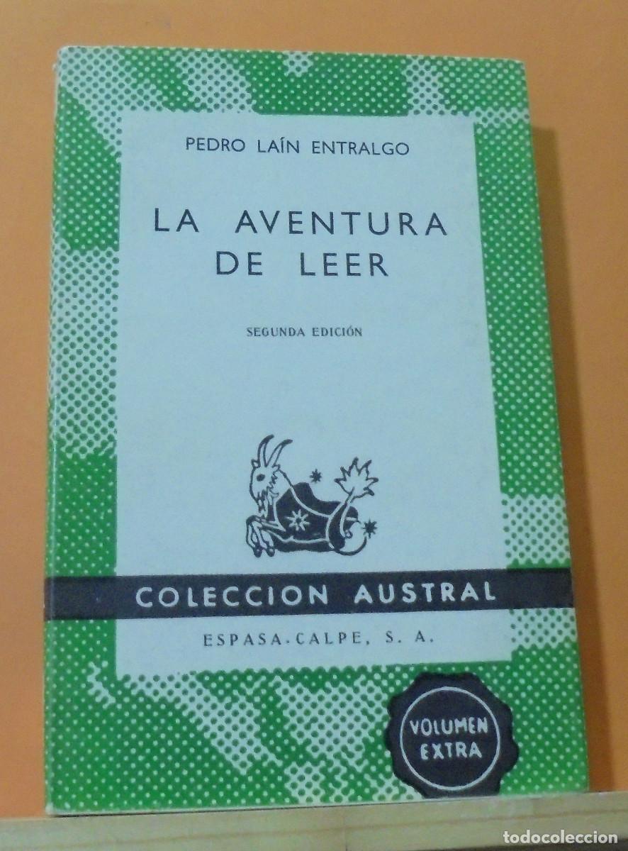 Libros de segunda mano: La aventura de leer. Pedro La&iacute;n Entralgo - Foto 1