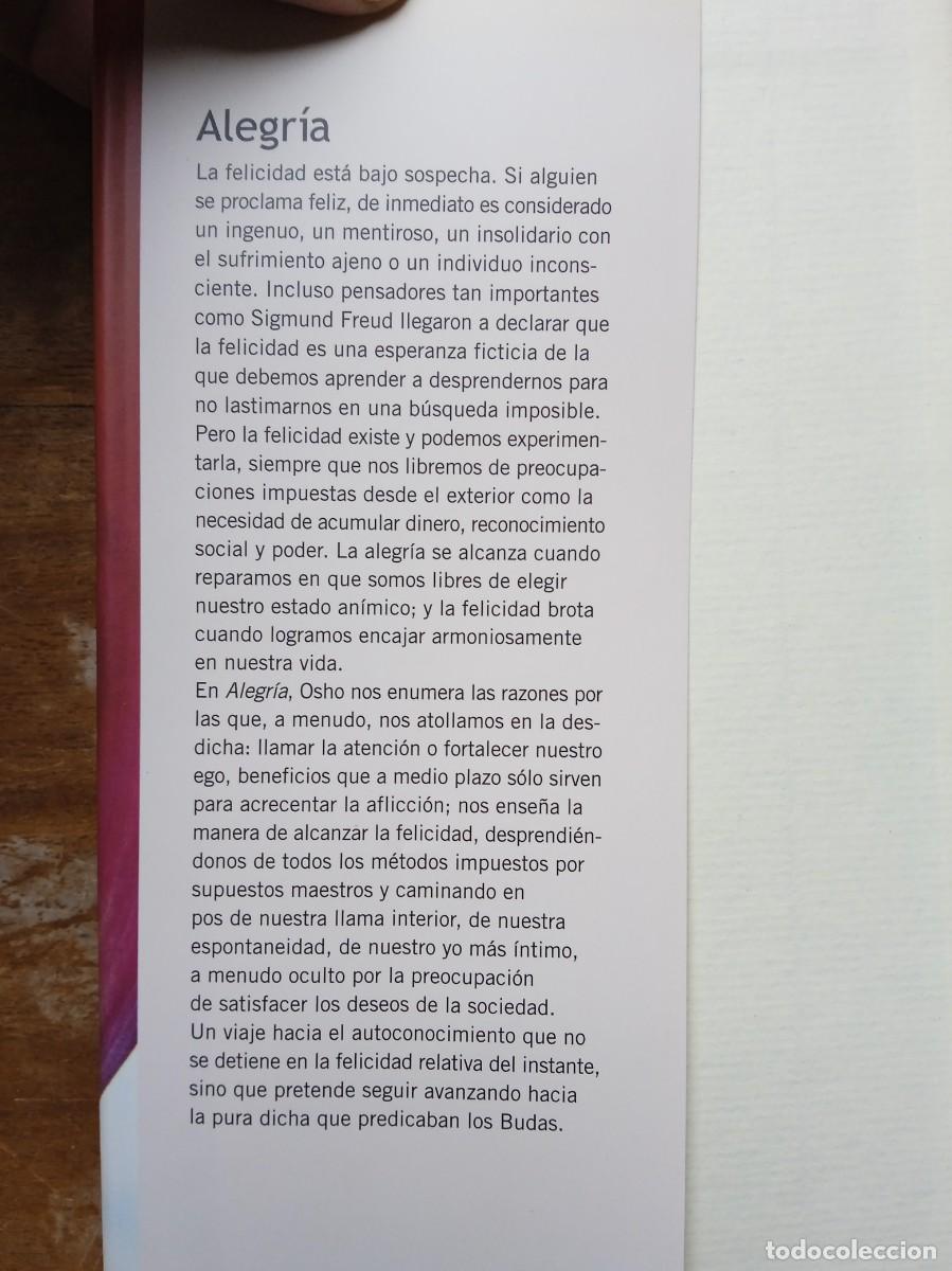 Libros de segunda mano: Osho Alegr&iacute;a - Foto 2