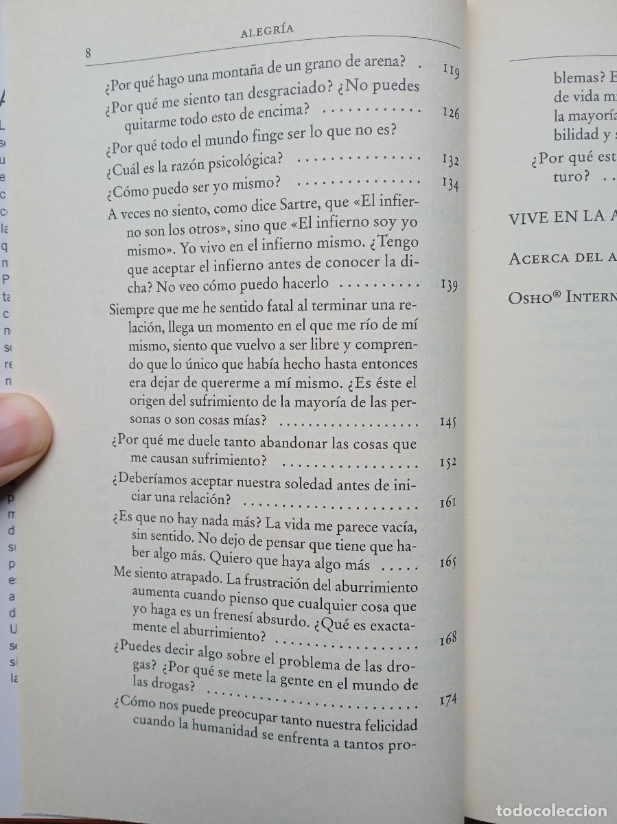 Libros de segunda mano: Osho Alegr&iacute;a - Foto 5