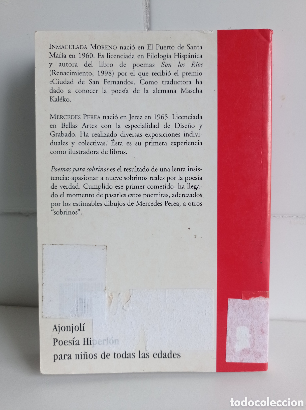 Libros de segunda mano: POEMAS PARA SOBRINOS, INMACULADA MORENO, ESTADO ACEPTABLE - Foto 2