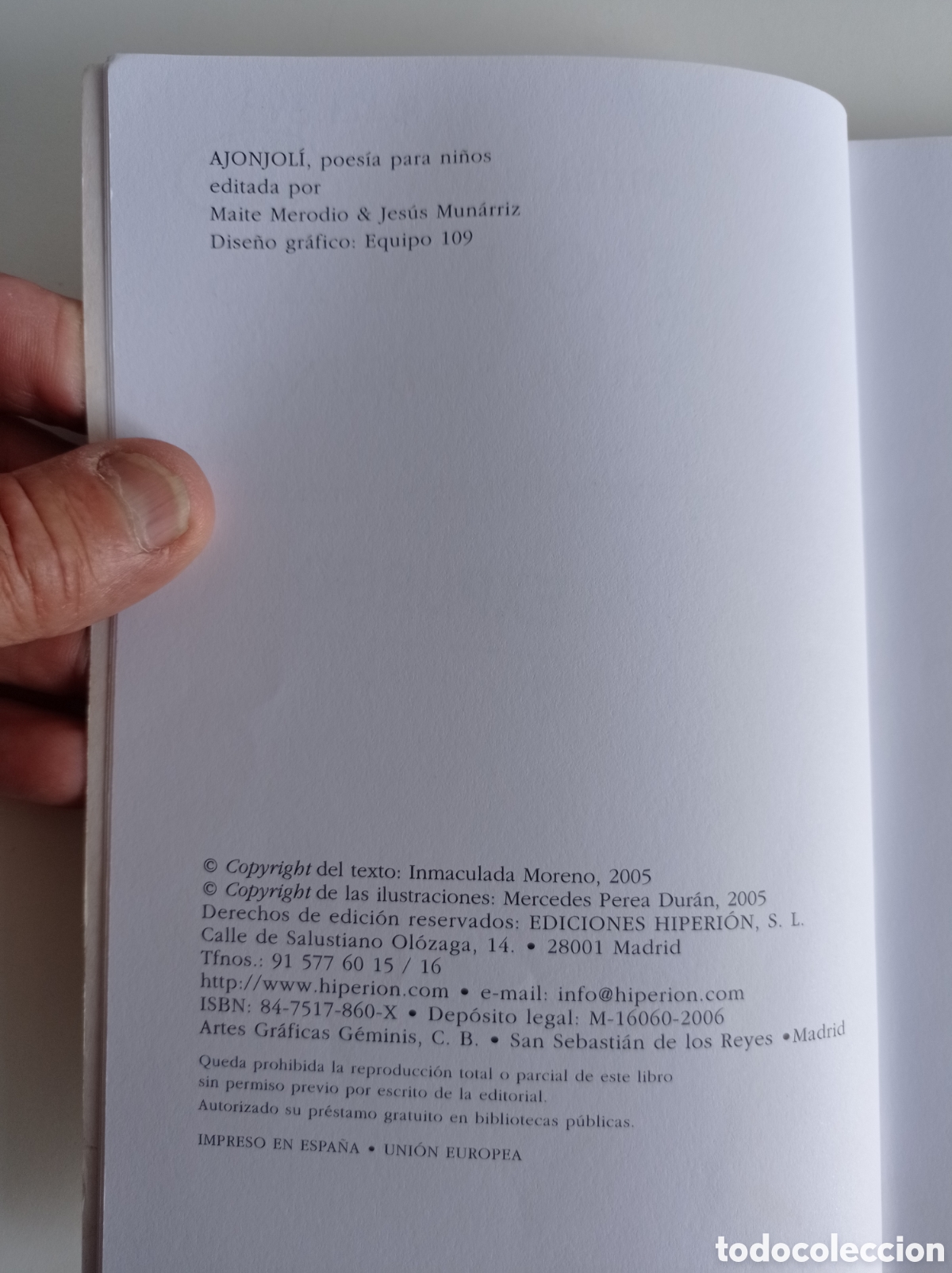 Libros de segunda mano: POEMAS PARA SOBRINOS, INMACULADA MORENO, ESTADO ACEPTABLE - Foto 3