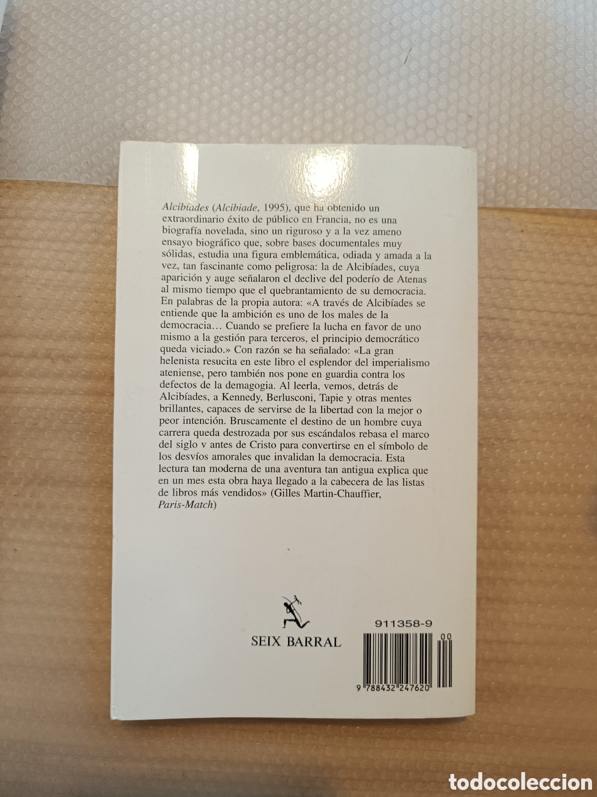 Libros de segunda mano: Alcibiades de Jacqueline de Romilly de seix barral 1996 - Foto 2