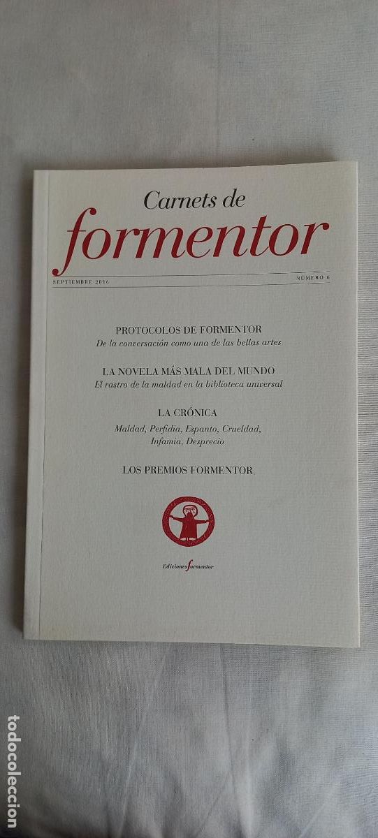 Libros de segunda mano: CARNETS DE FORMENTOR N&ordm; 6. SEPTIEMBRE 2016. PREMIO DE LAS LETRAS. - Foto 1