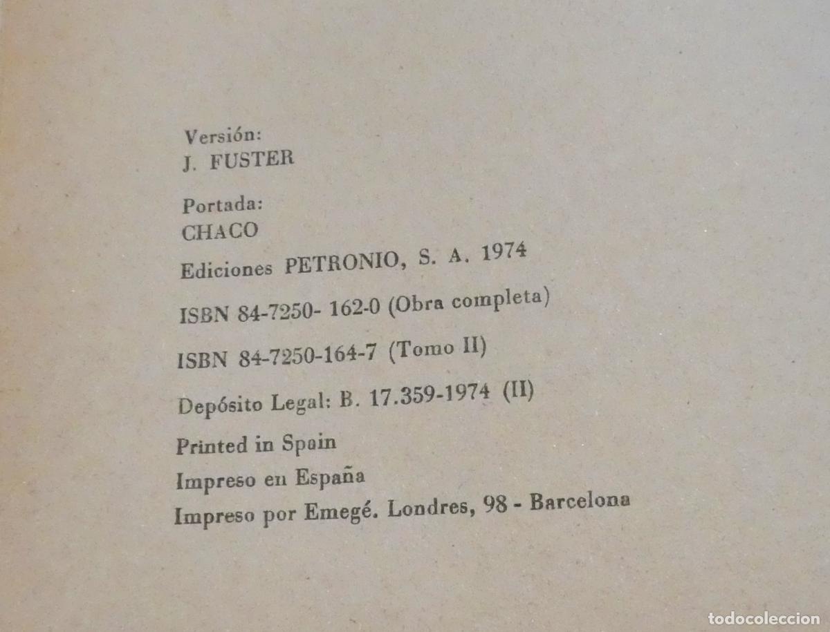 Libros de segunda mano: EL ORIGEN DE LAS ESPECIES - CH. DARWIN - EDICIONES PETRONIO 1974 - 2 TOMOS - Foto 3