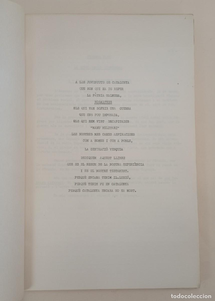 Libros de segunda mano: Josep Armengou - La justificaci&oacute; de Catalunya 1958. - Foto 2