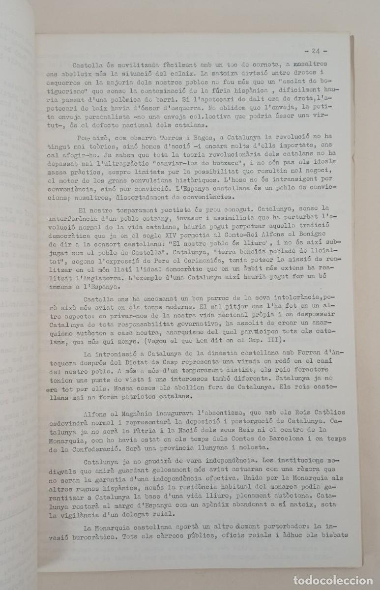 Libros de segunda mano: Josep Armengou - La justificaci&oacute; de Catalunya 1958. - Foto 3