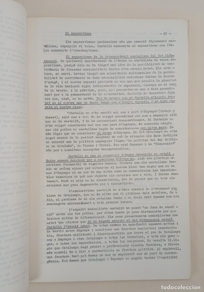 Libros de segunda mano: Josep Armengou - La justificaci&oacute; de Catalunya 1958. - Foto 4