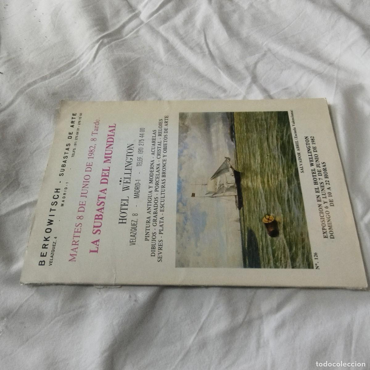 Second hand books: LA SUBASTA DEL MUNDIAL JUNIO 1982 / BERKOWITSCH / EVA 095