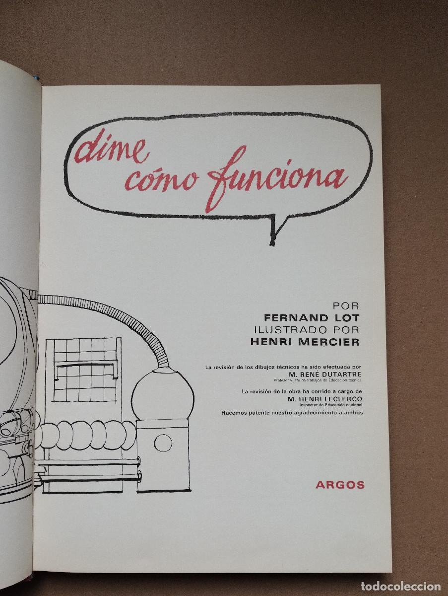 Libros de segunda mano: Dime como funciona Argos 300 aparatos y m&aacute;quinas 1970 - Foto 2