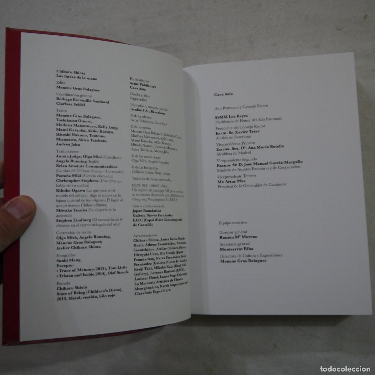 Libros de segunda mano: LAS L&Iacute;NEAS DE LA MANO - CHIHARU SHIOTA - 2014 - Foto 5