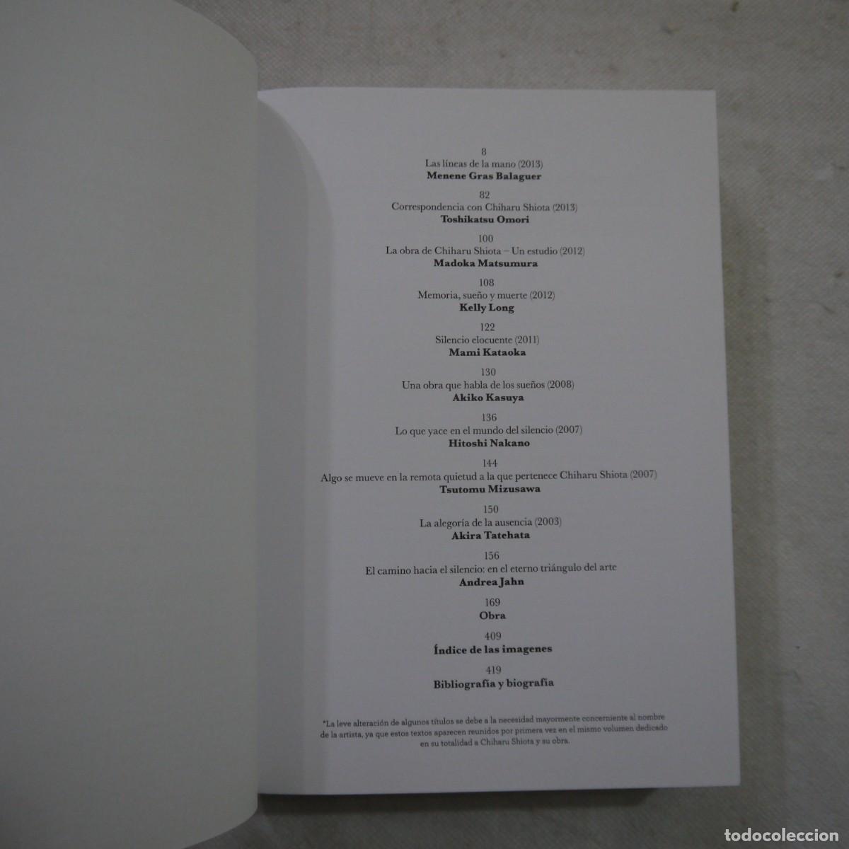 Libros de segunda mano: LAS L&Iacute;NEAS DE LA MANO - CHIHARU SHIOTA - 2014 - Foto 6