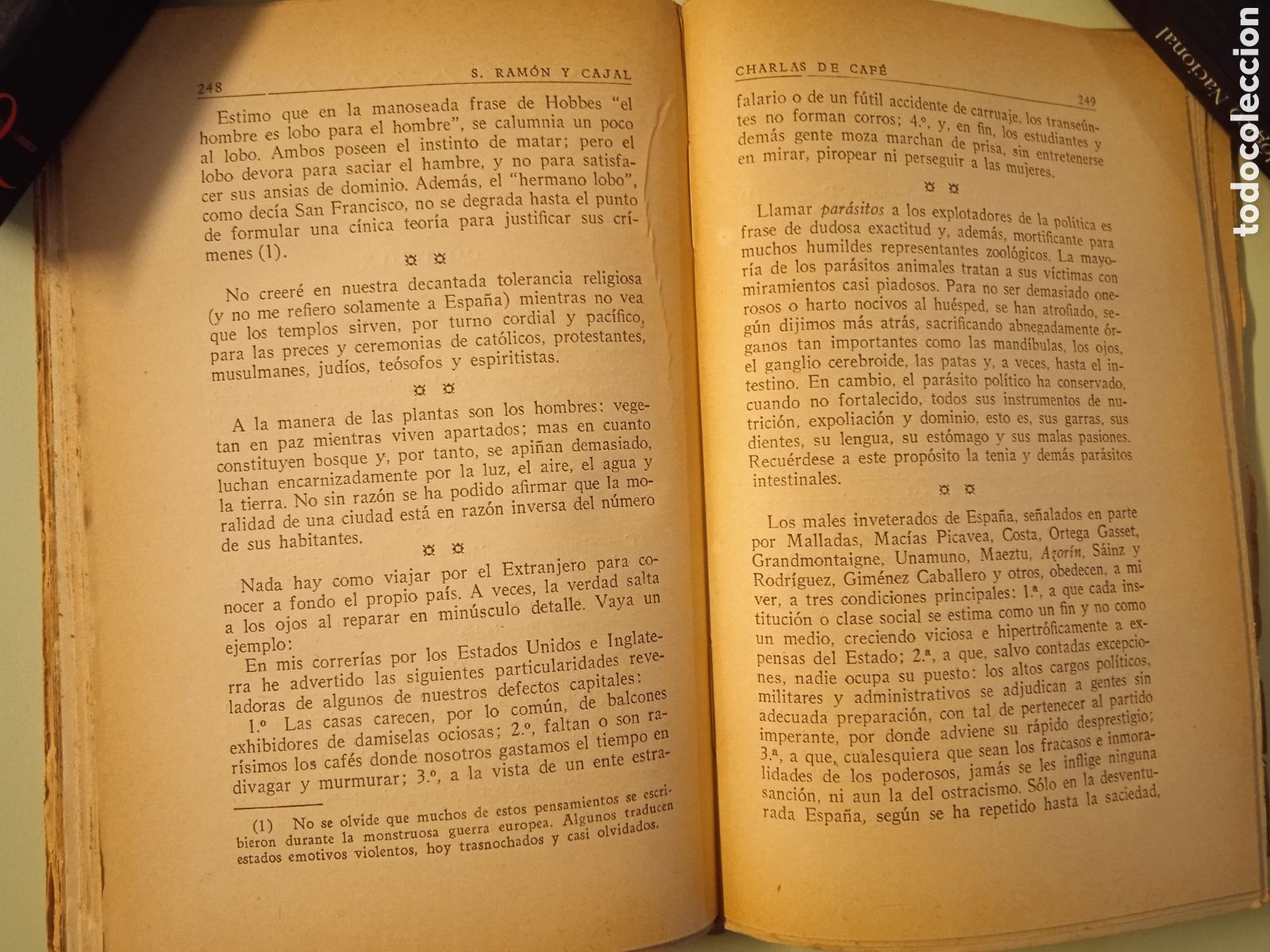 Libros de segunda mano: Charlas de Caf&eacute;. Santiago Ram&oacute;n y Cajal. - Foto 6