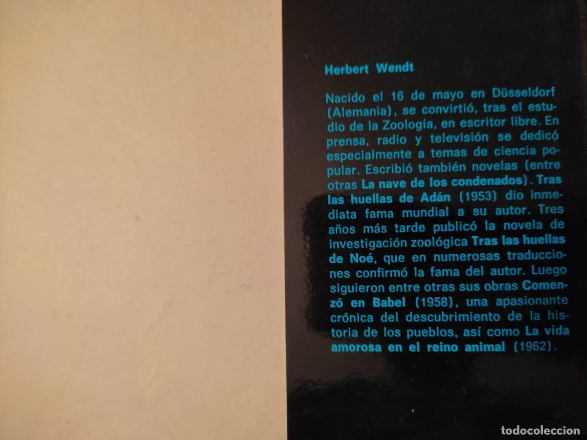 Libros de segunda mano: TRAS LAS HUELLAS DE AD&Aacute;N Herbert Brent Editorial Noguer 1973 - Foto 6